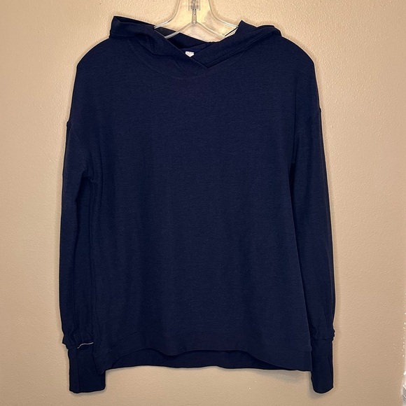 Lululemon Athletica Deep Blue Hooded Pullover Size 4 - Picture 1 of 7